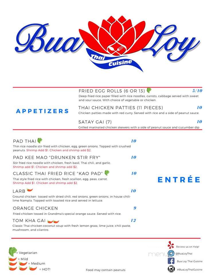 Bualoy Thai Cuisine - Del Valle, TX