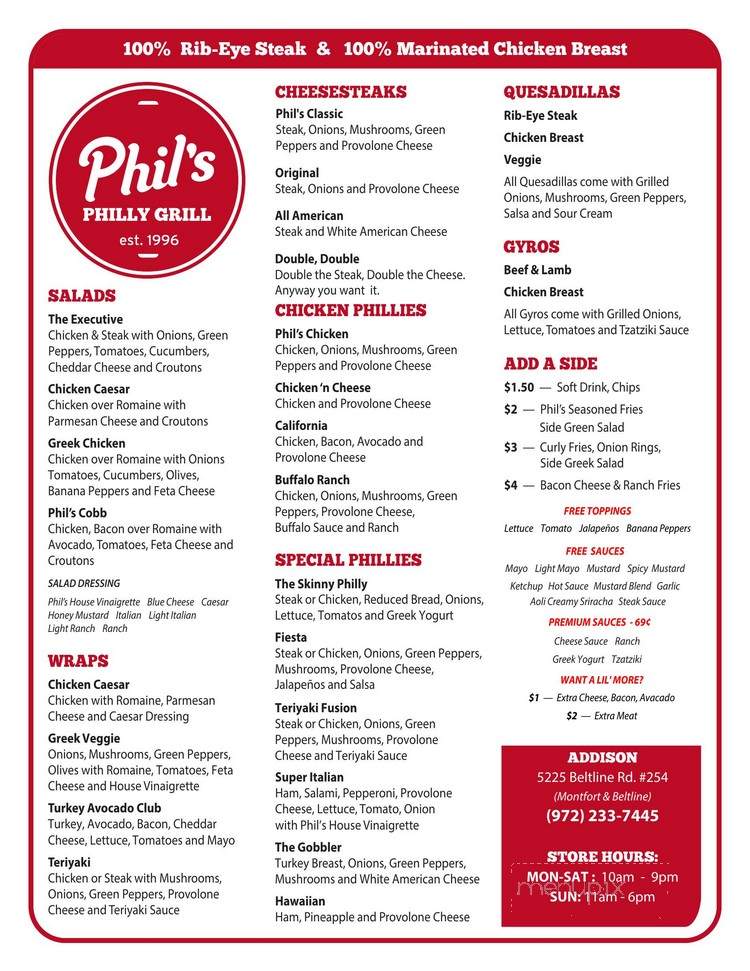 Phil's Philly Grill - Round Rock, TX