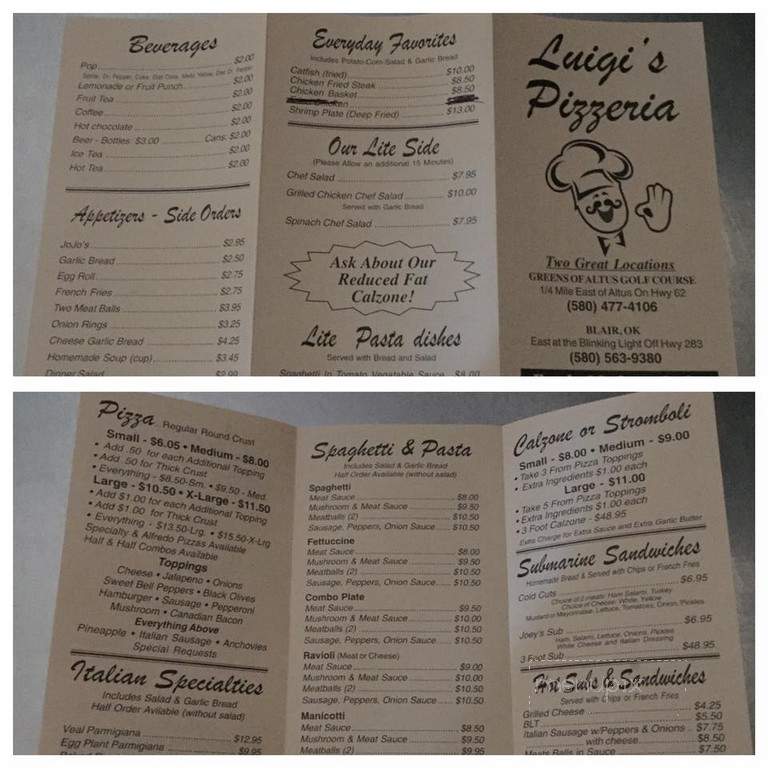 Luigi Pizzeria - Altus, OK