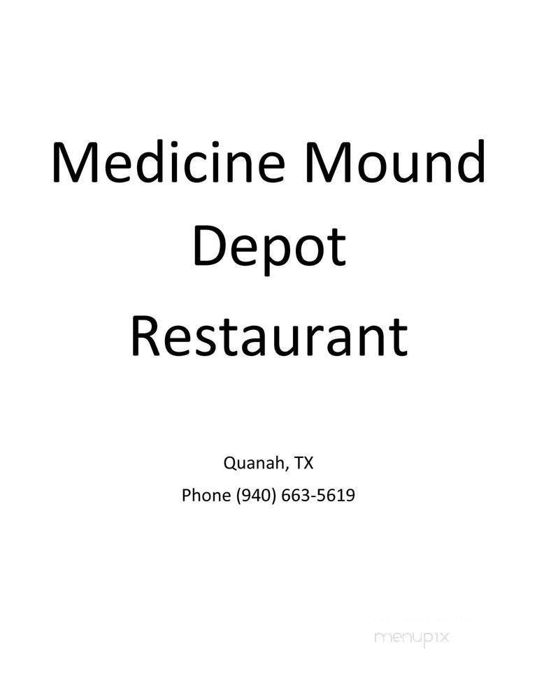 Medicine Mound Depot Restaurant - Quanah, TX