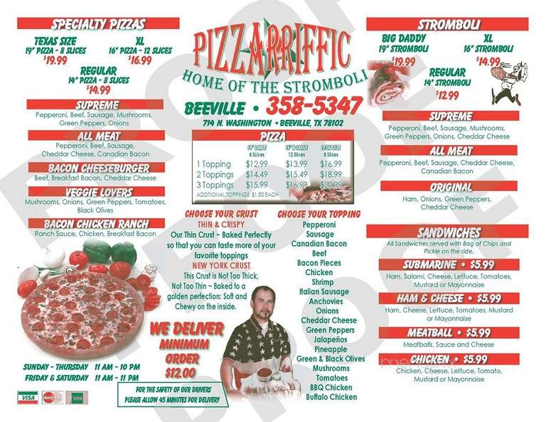 Pizzarriffic - Beeville, TX