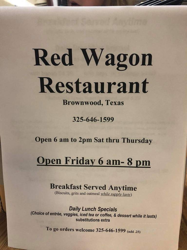 Red Wagon Restaurant - Brownwood, TX