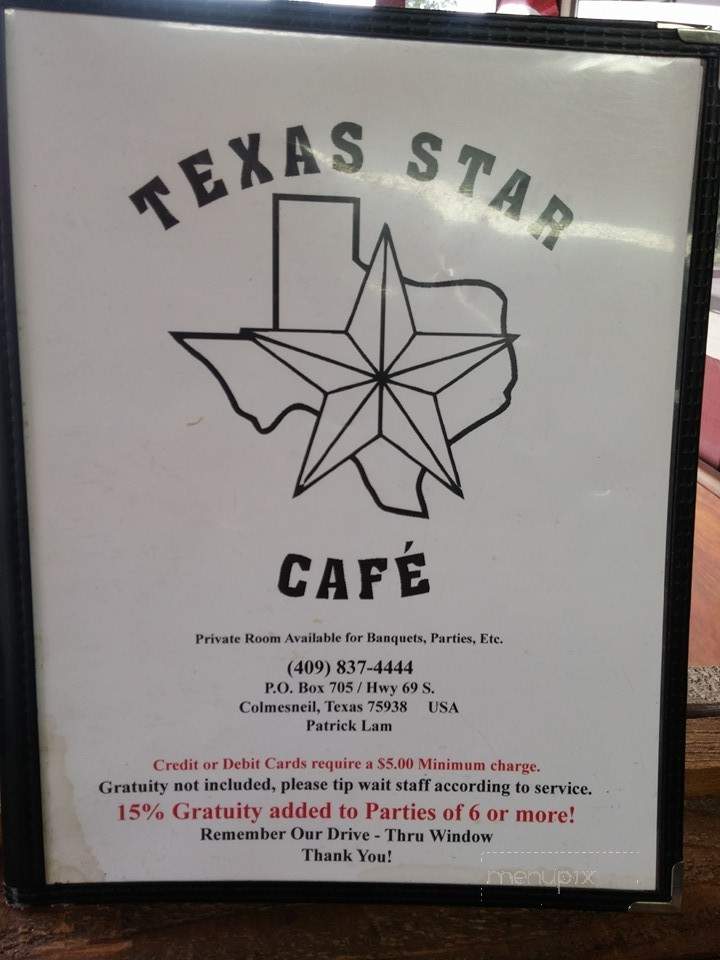 Texas Star Cafe - Colmesneil, TX