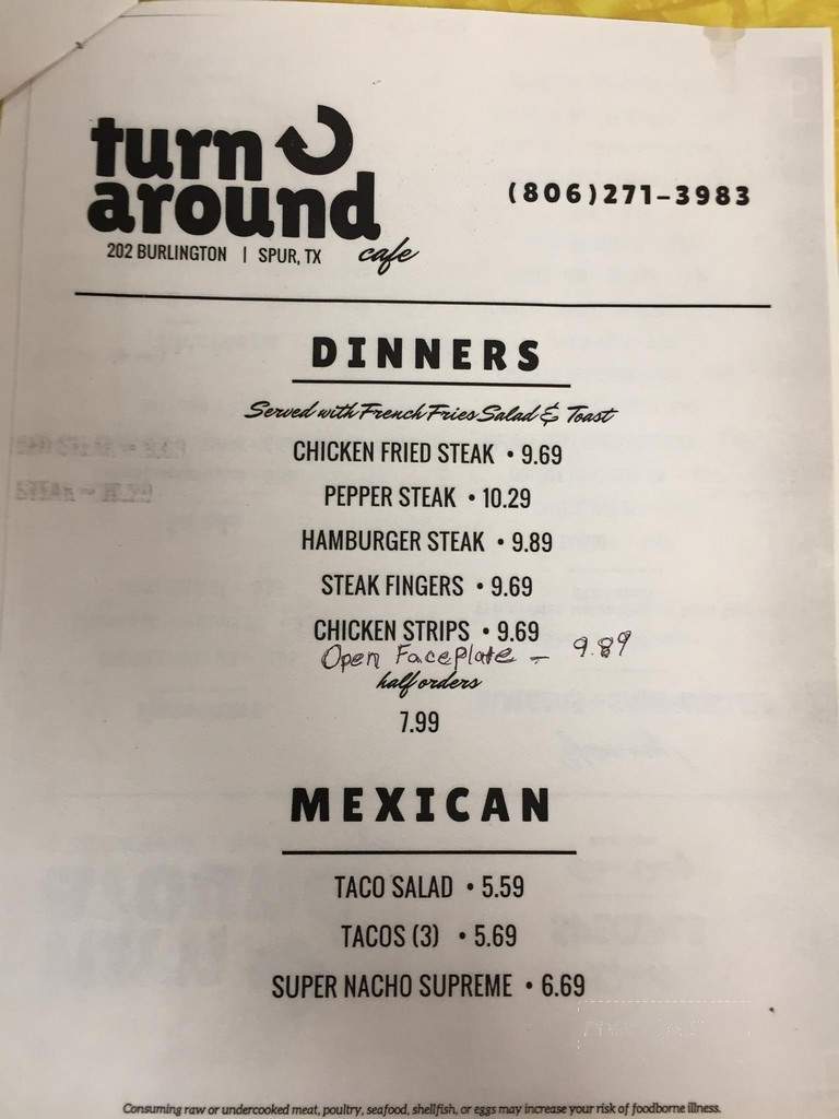 Turnaround Top Cafe - Spur, TX