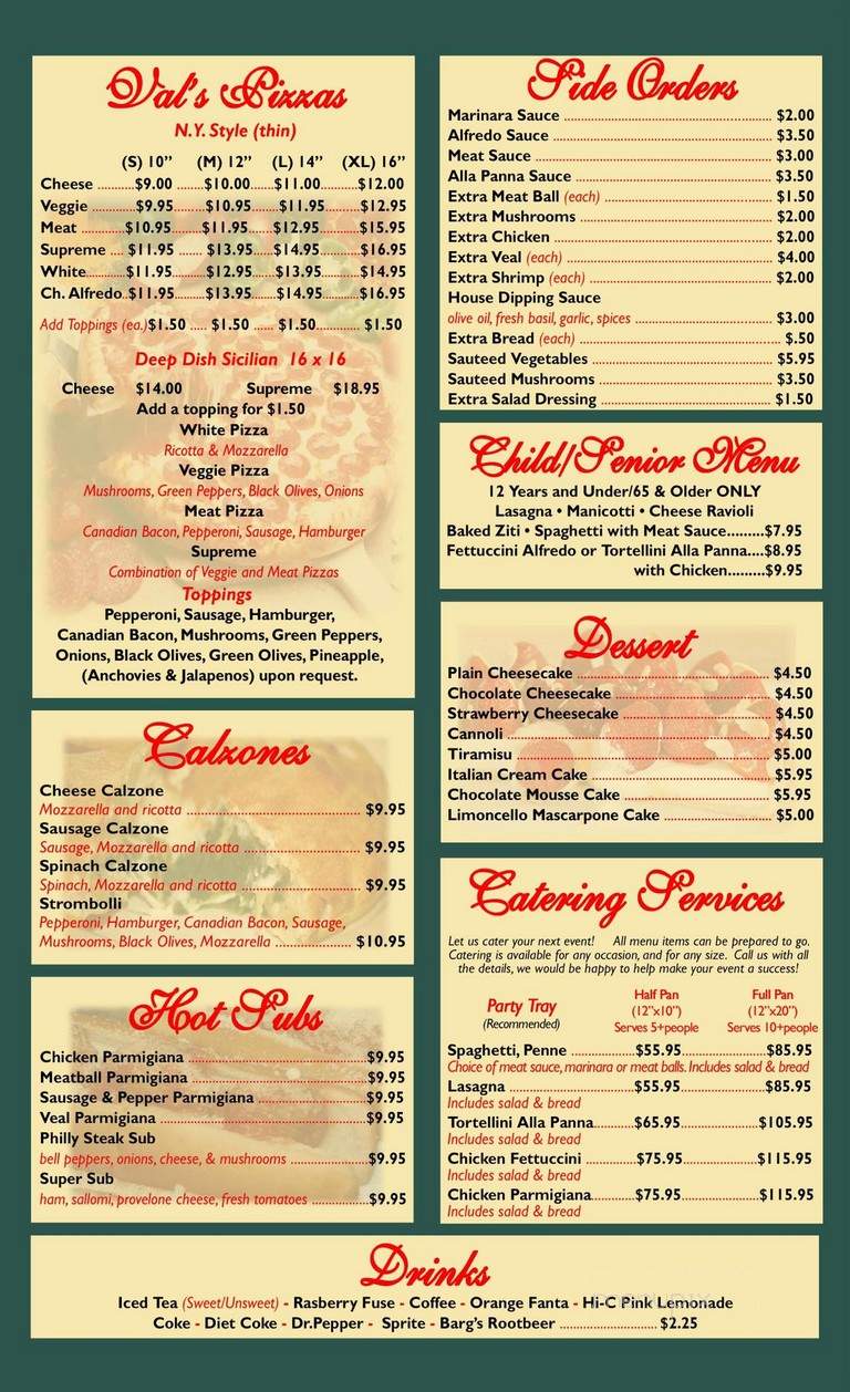 Val's Italian Restaurant - Canton, TX