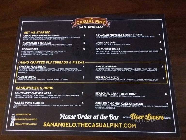 The Casual Pint - San Angelo, TX