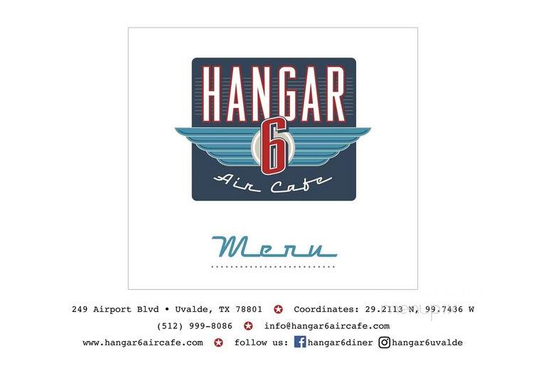 Hangar 6 Air Cafe - Uvalde, TX