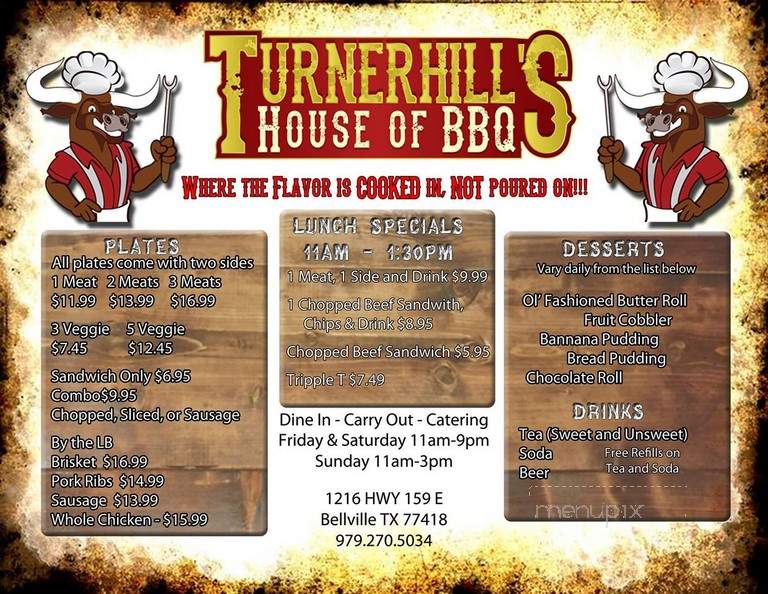 Turnerhill's House of BBQ - Bellville, TX