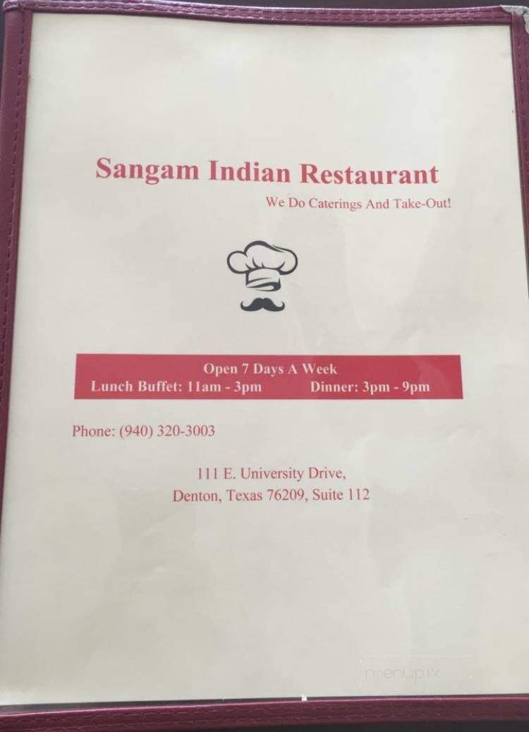 Sangam Indian Restaurant - Denton, TX