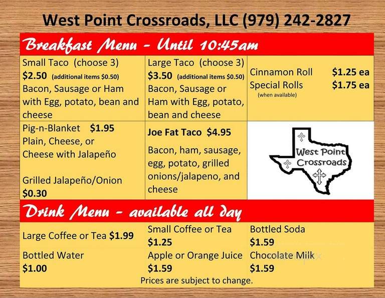 West Point Crossroads - West Point, TX