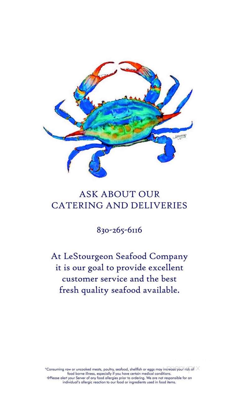 Lestourgeon Seafood - Cottonwood Shores, TX