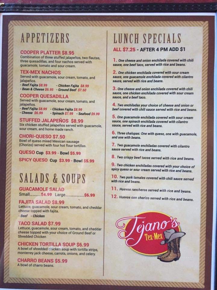 Tejano's Tex-Mex - Cooper, TX