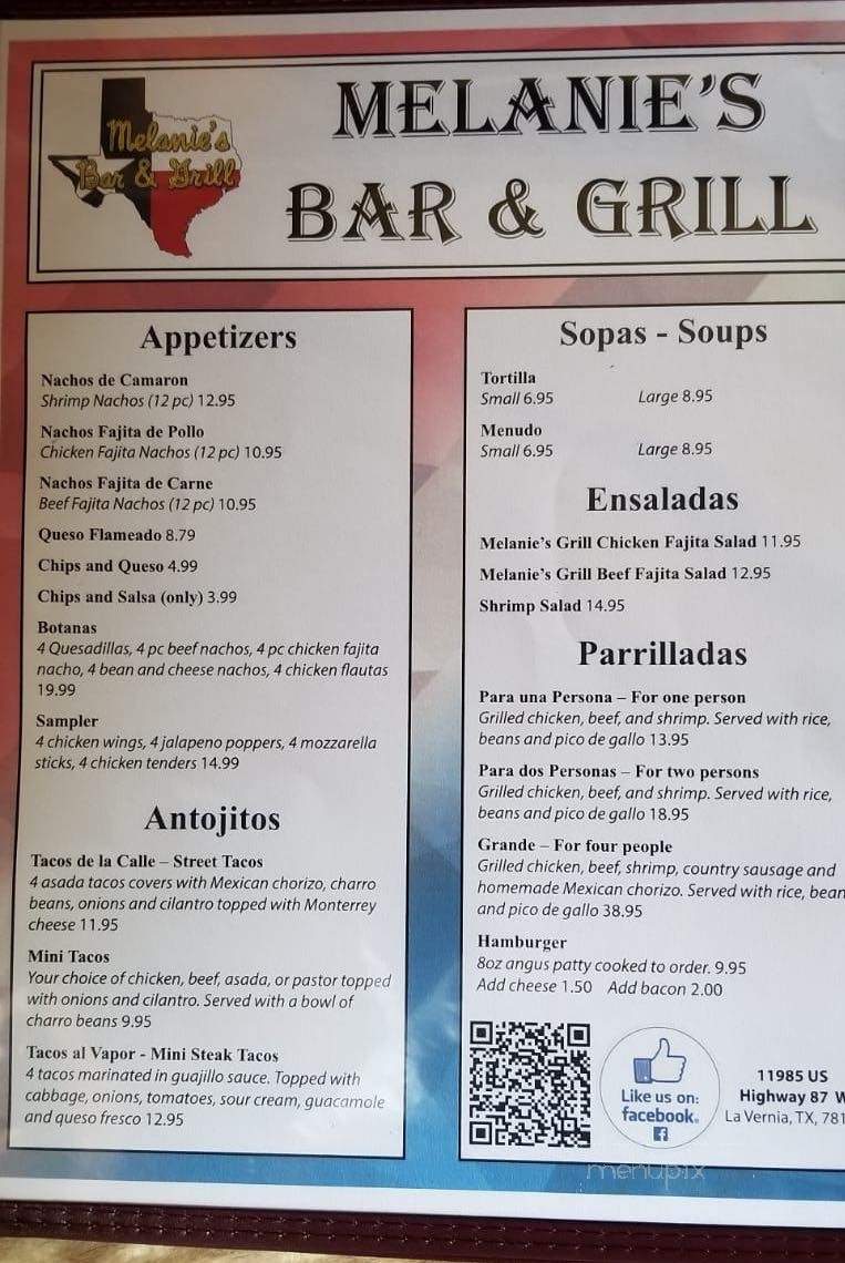 Melanie's Bar & Grill - La Vernia, TX