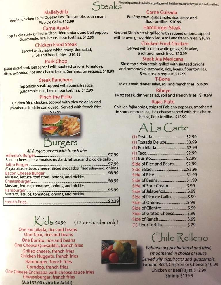 Alfredo's Mexican Restaurant - Kingsland, TX