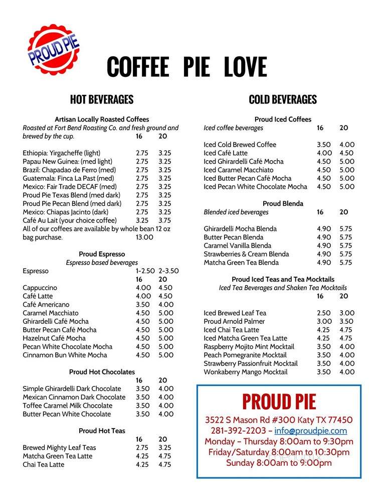 Proud Pie - Katy, TX