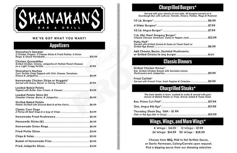 Shanahan's Bar & Grill - Montgomery, TX