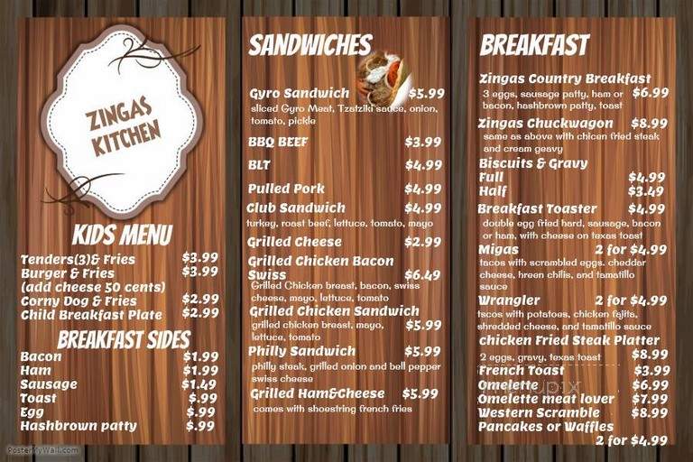 Zinga's Kitchen - Sulphur Springs, TX