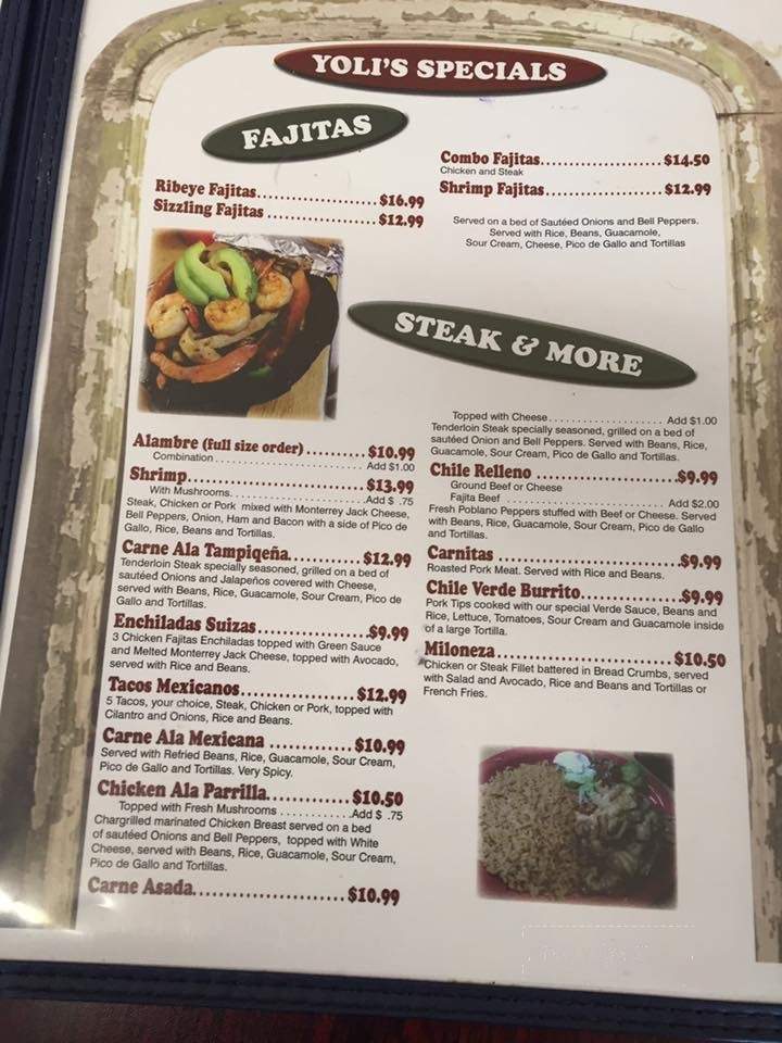 Yoli's Mexican Grill - Wake Village, TX