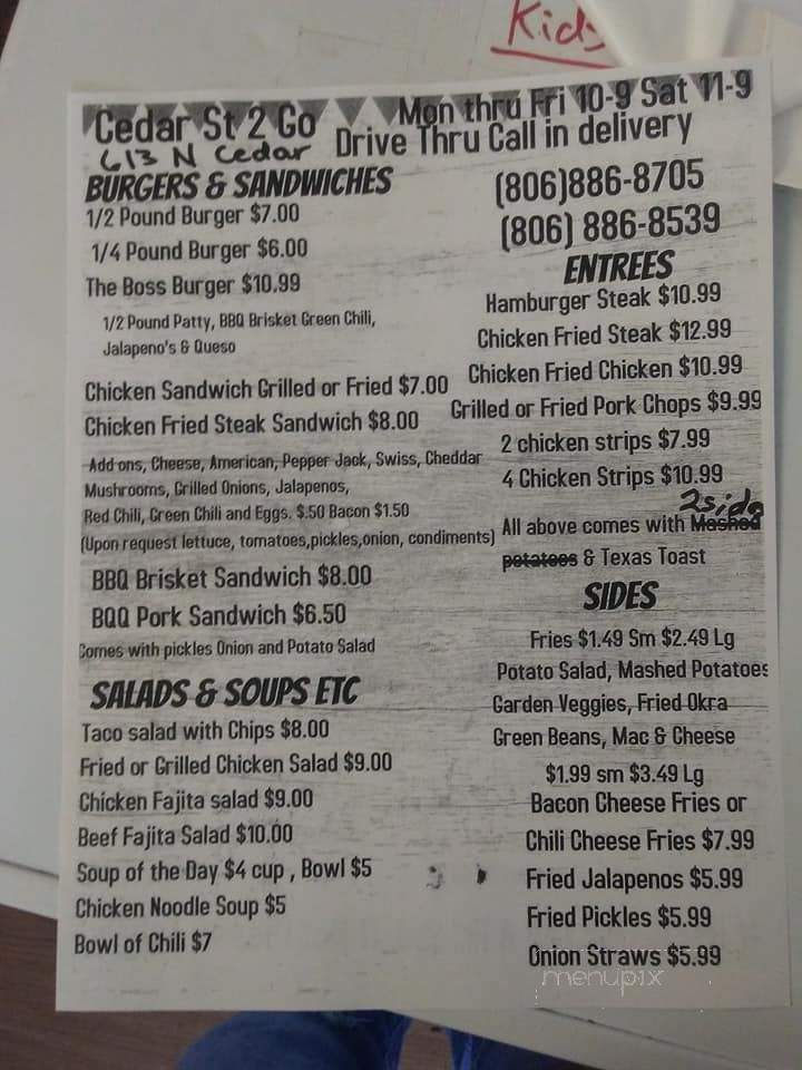 Cedar Street Grill - Borger, TX