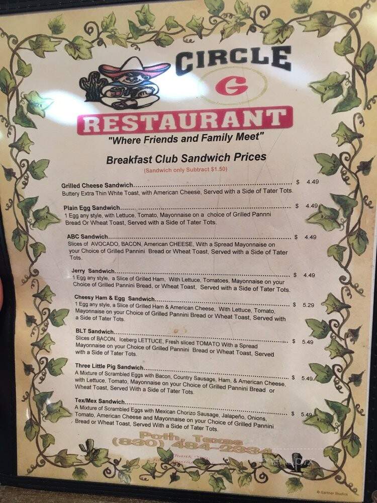 Circle G Restaurant - Poth, TX