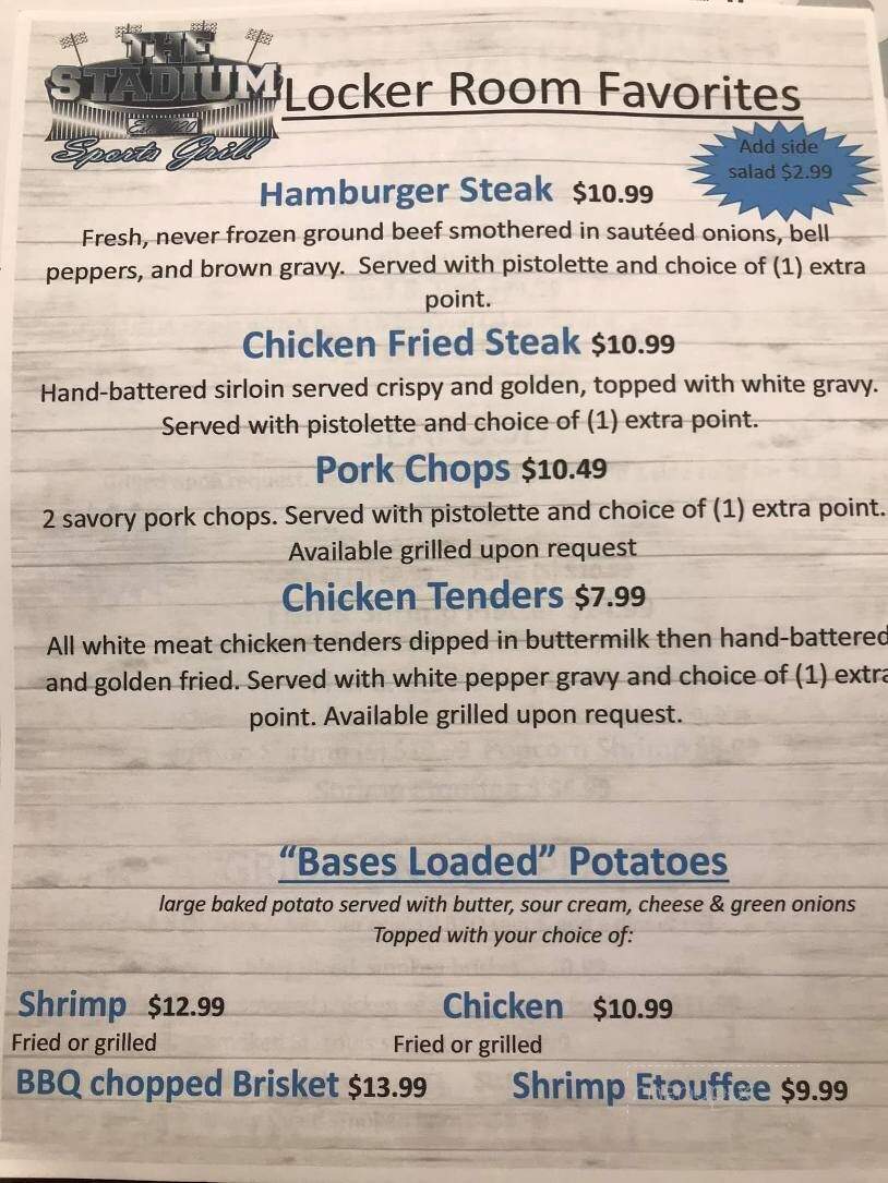 The Stadium Sports Grill - DeRidder, LA