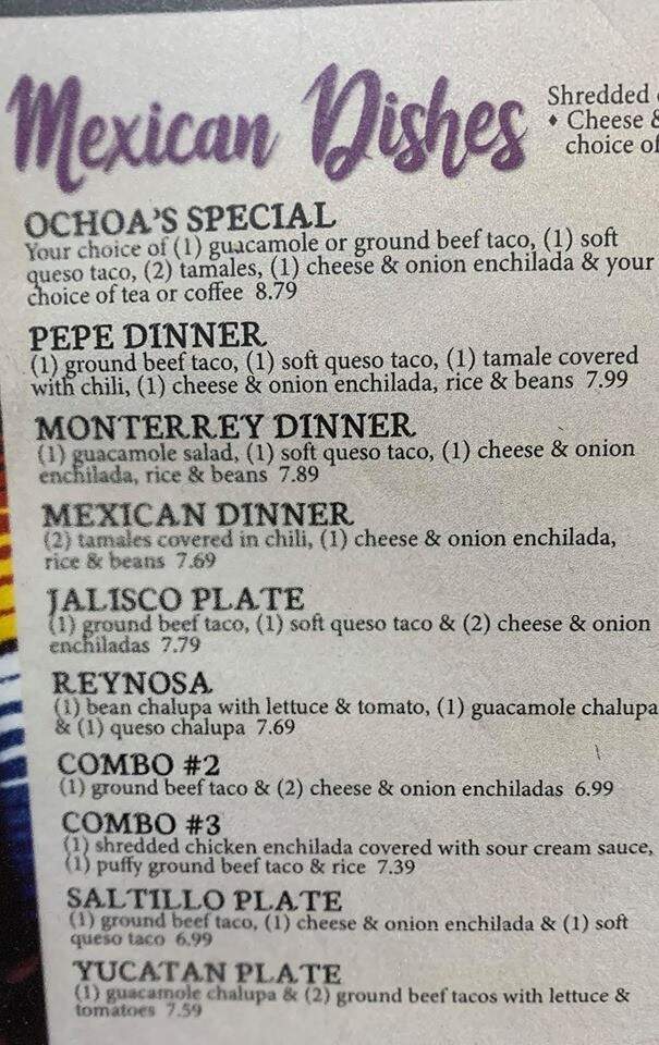 Ochoa's Mexican Restaurant - Athens, TX