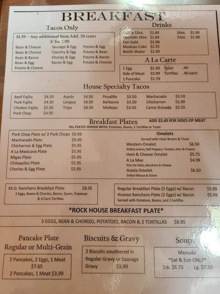 Rock House Cafe - Jourdanton, TX