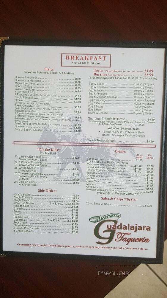 Guadalajara Taqueria - Cisco, TX