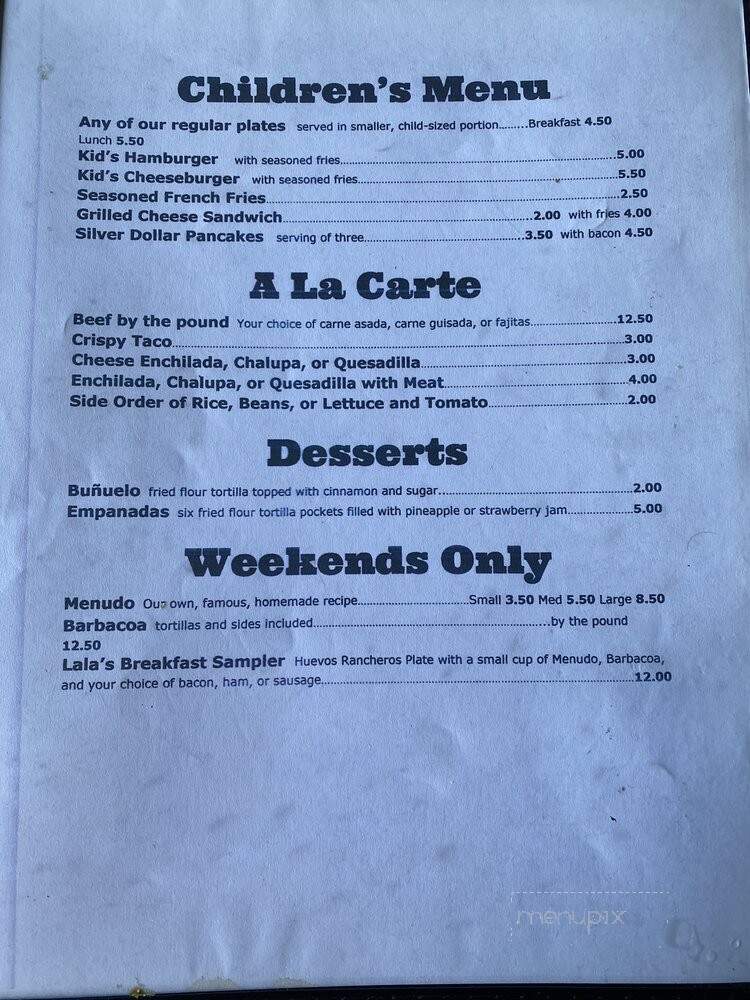 LALA'S MEXICAN RESTAURANT - Leakey, TX