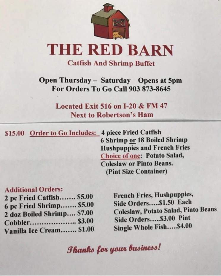 The Red Barn - Wills Point, TX