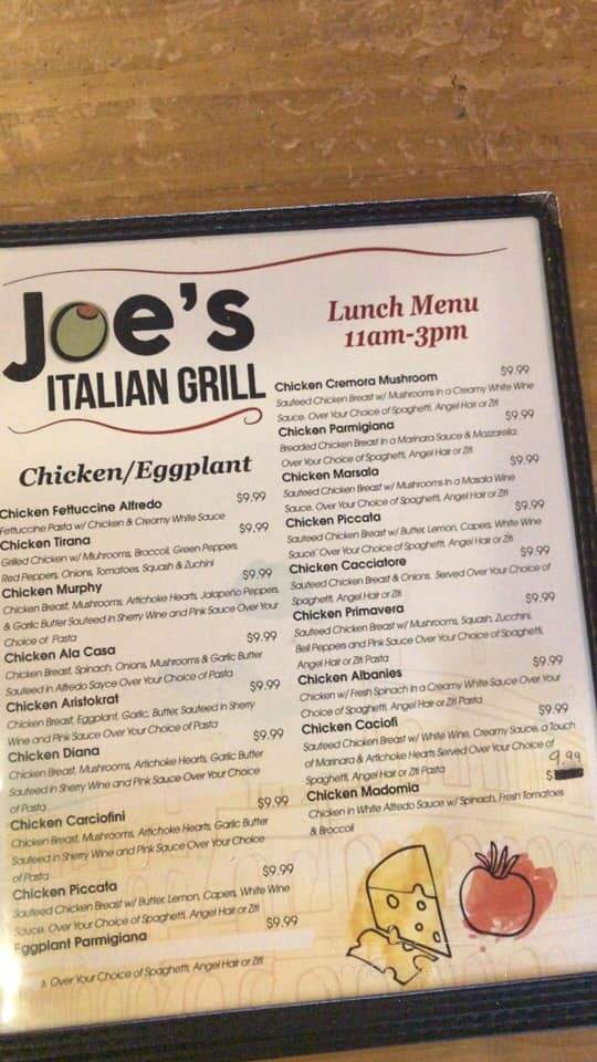 Joe's Italian Grill - Brady, TX