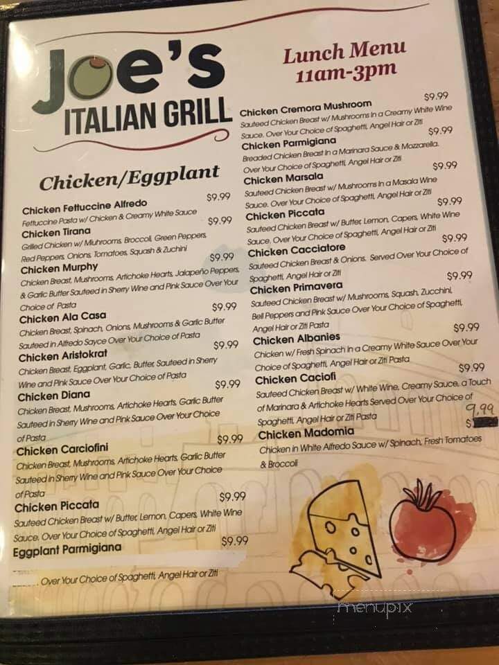 Joe's Italian Grill - Brady, TX