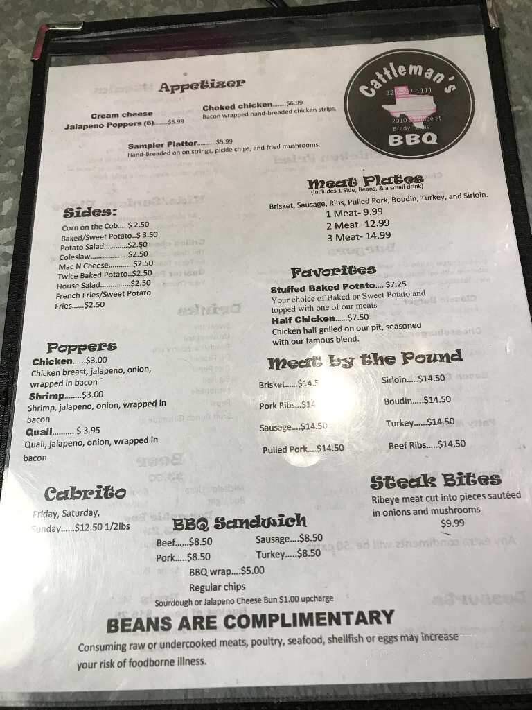 Cattlemans BBQ - Brady, TX