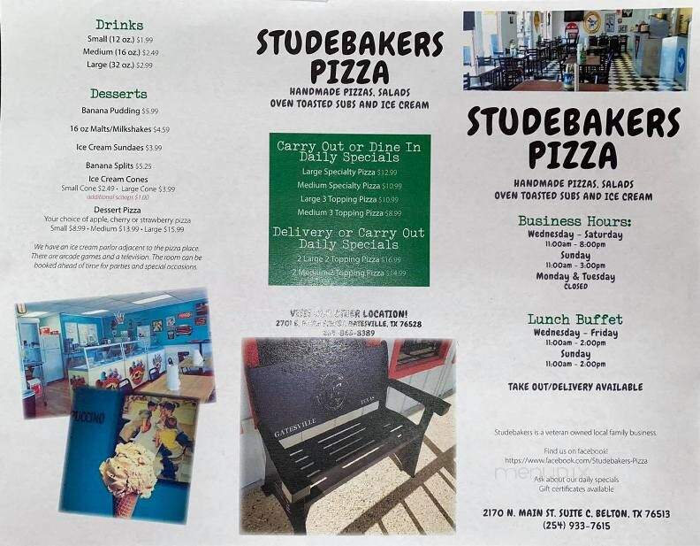 Studebakers Pizza - Belton, TX