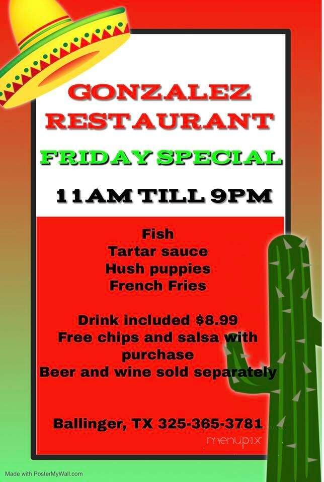 Gonzalez Restaurant - Ballinger, TX