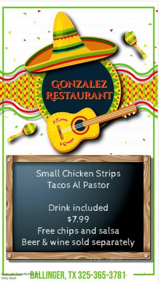 Gonzalez Restaurant - Ballinger, TX