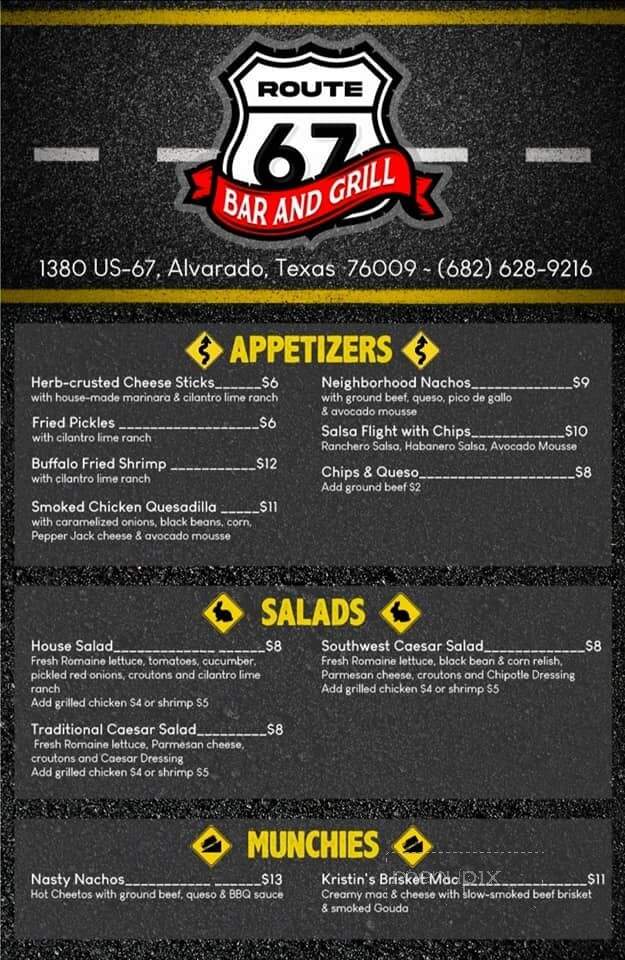 Route 67 Bar and Grill - Alvarado, TX