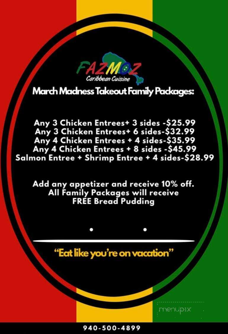 Fazmoz Caribbean Cuisine - Wichita Falls, TX