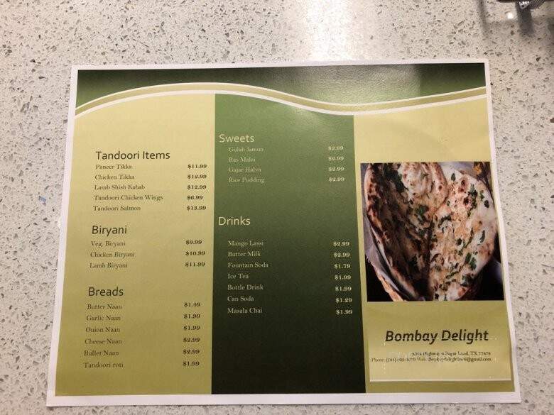 Bombay Delight - Sugar Land, TX