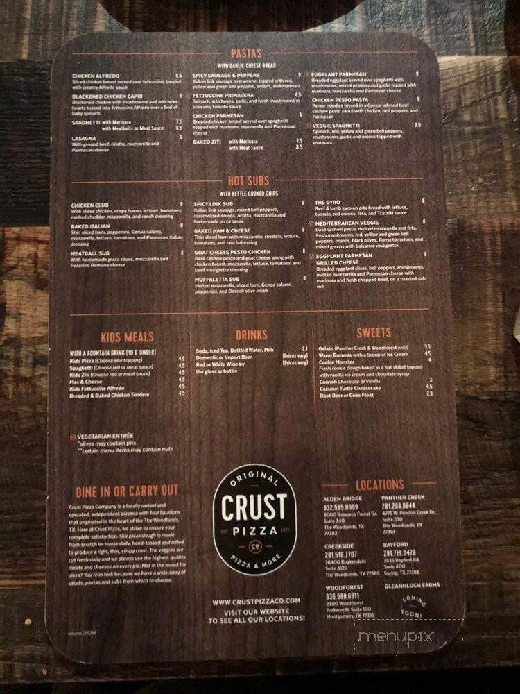 Crust Pizza - Montgomery, TX