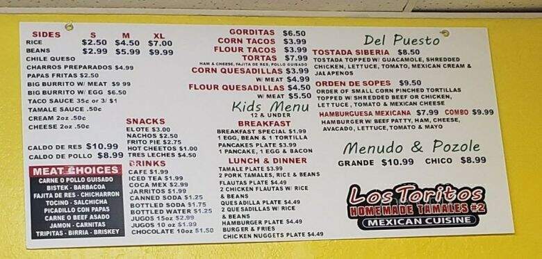 Los Toritos Tamales - Pearland, TX