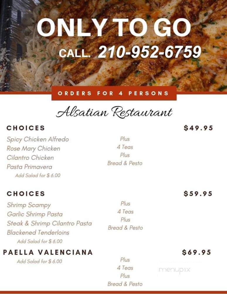 Alsatian Restaurant - Spring Branch, TX