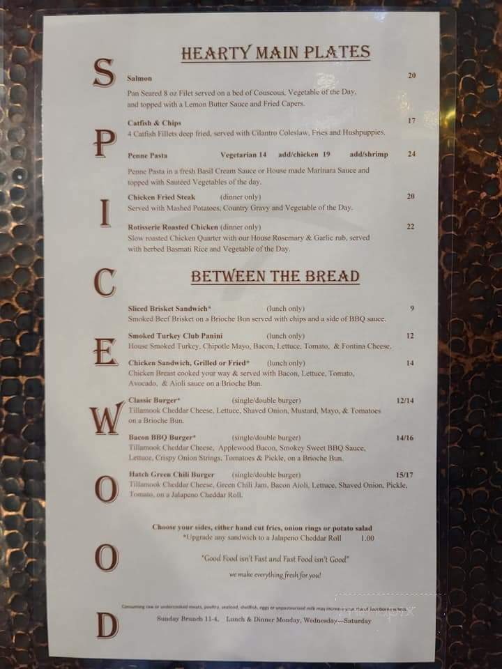 Spicewood Restaurant - Alpine, TX