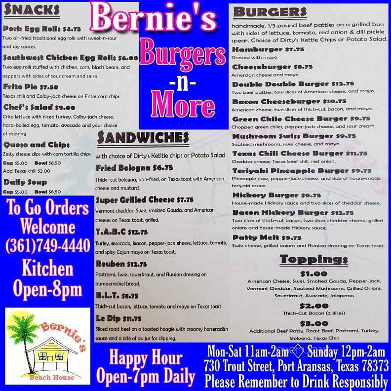 Bernie's Beachhouse - Port Aransas, TX