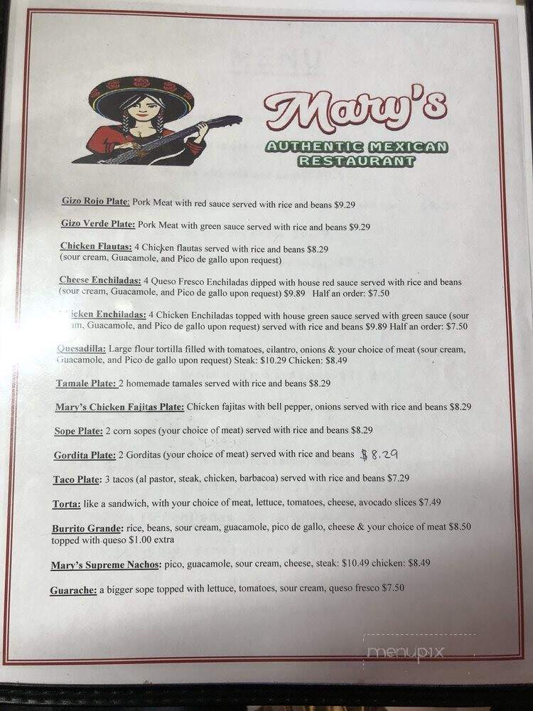 Mary's Authentic Mexican Restaurant - Gilmer, TX