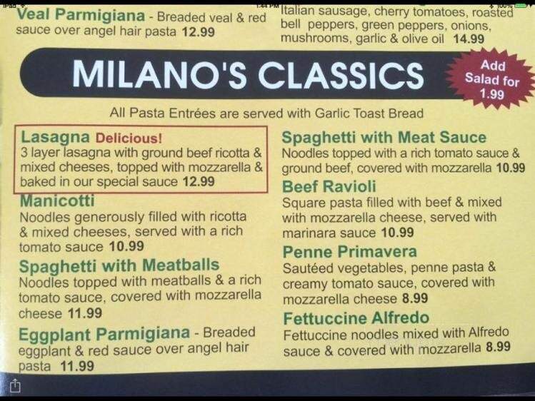 Milano's Family Restaurant - Longview, TX