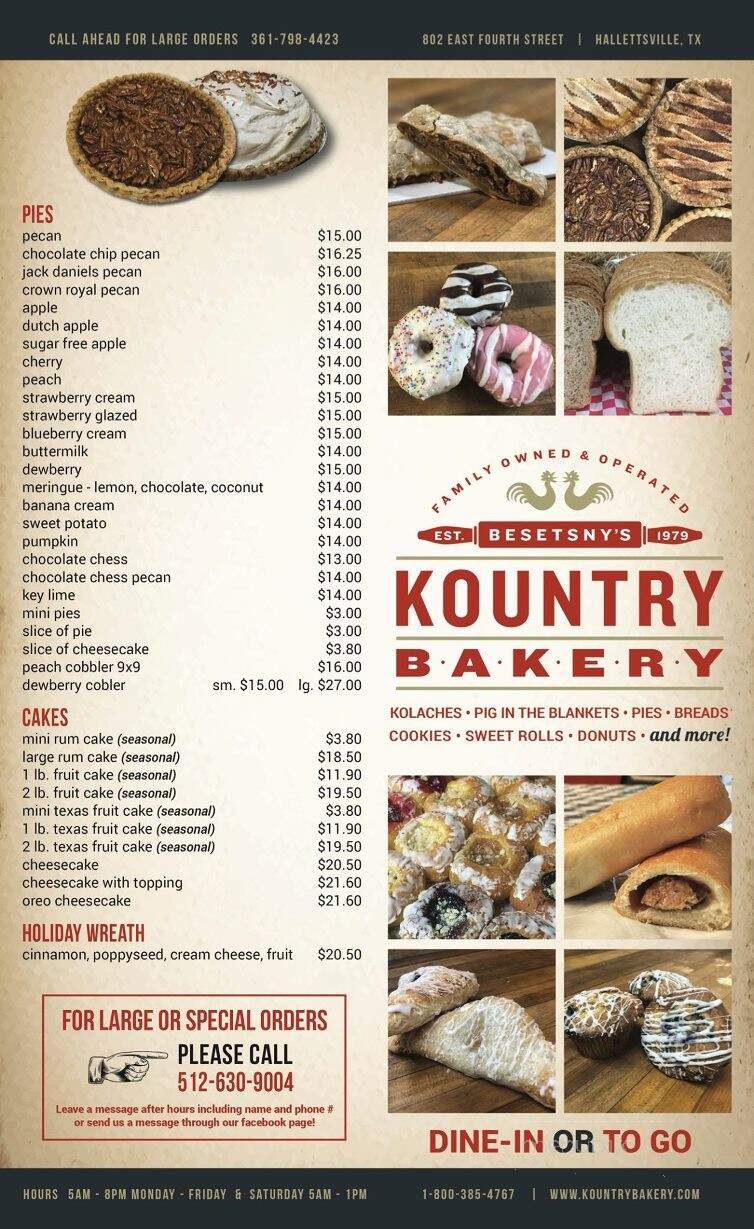 Kountry Bakery - Hallettsville, TX