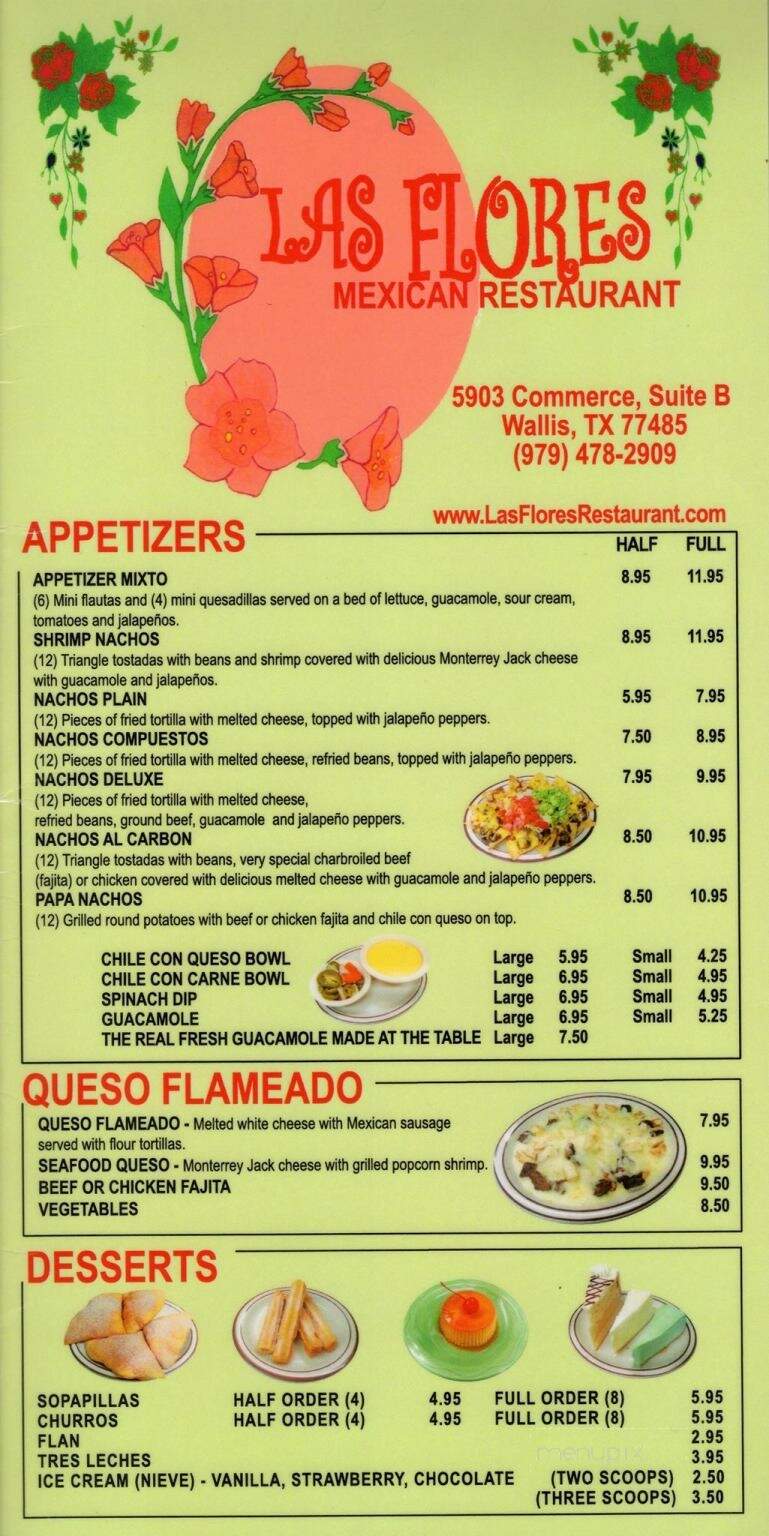 Las Flores Mexican Restaurant - Wallis, TX