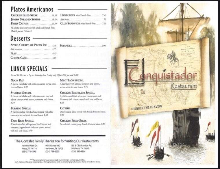 El Conquistador Restaurant - Hillsboro, TX