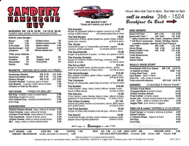 Sandy's Hamburger Hut - Lakeway, TX